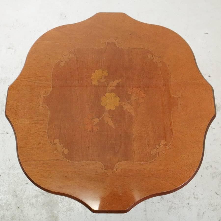 イタリア製 象嵌 サイドテーブル 丸テーブル コーヒーテーブル クラシカル家具