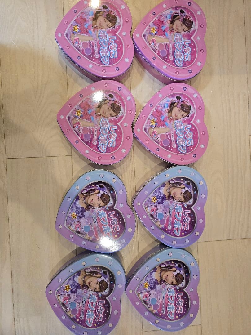 新品　8個セット◆しなこボンボン ピンク缶＆パープル缶