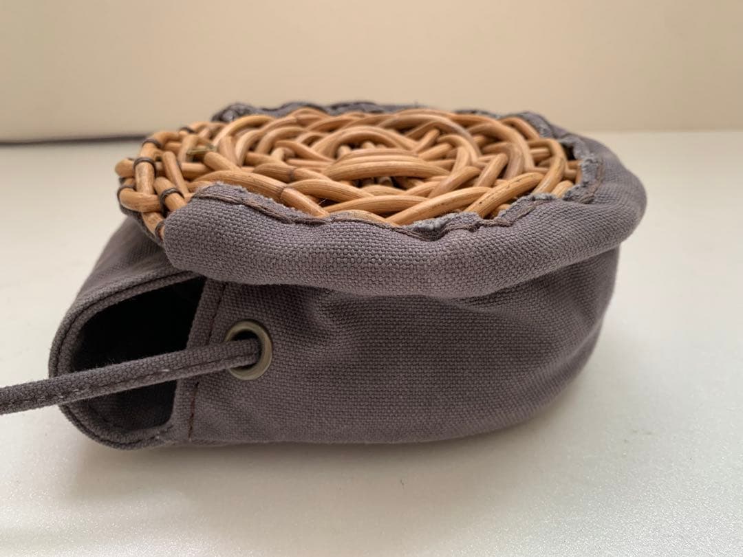 ebagosエバゴス ショルダーバッグ かごバッグ サークルポシェット