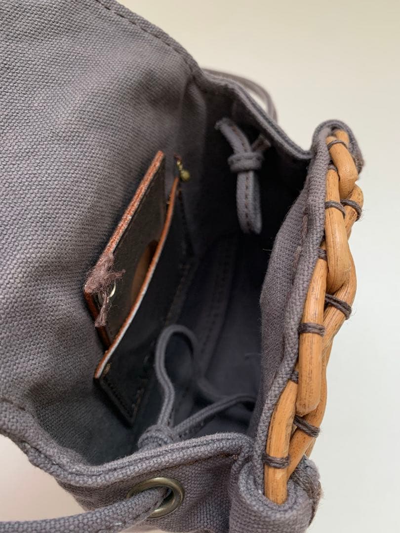 ebagosエバゴス ショルダーバッグ かごバッグ サークルポシェット