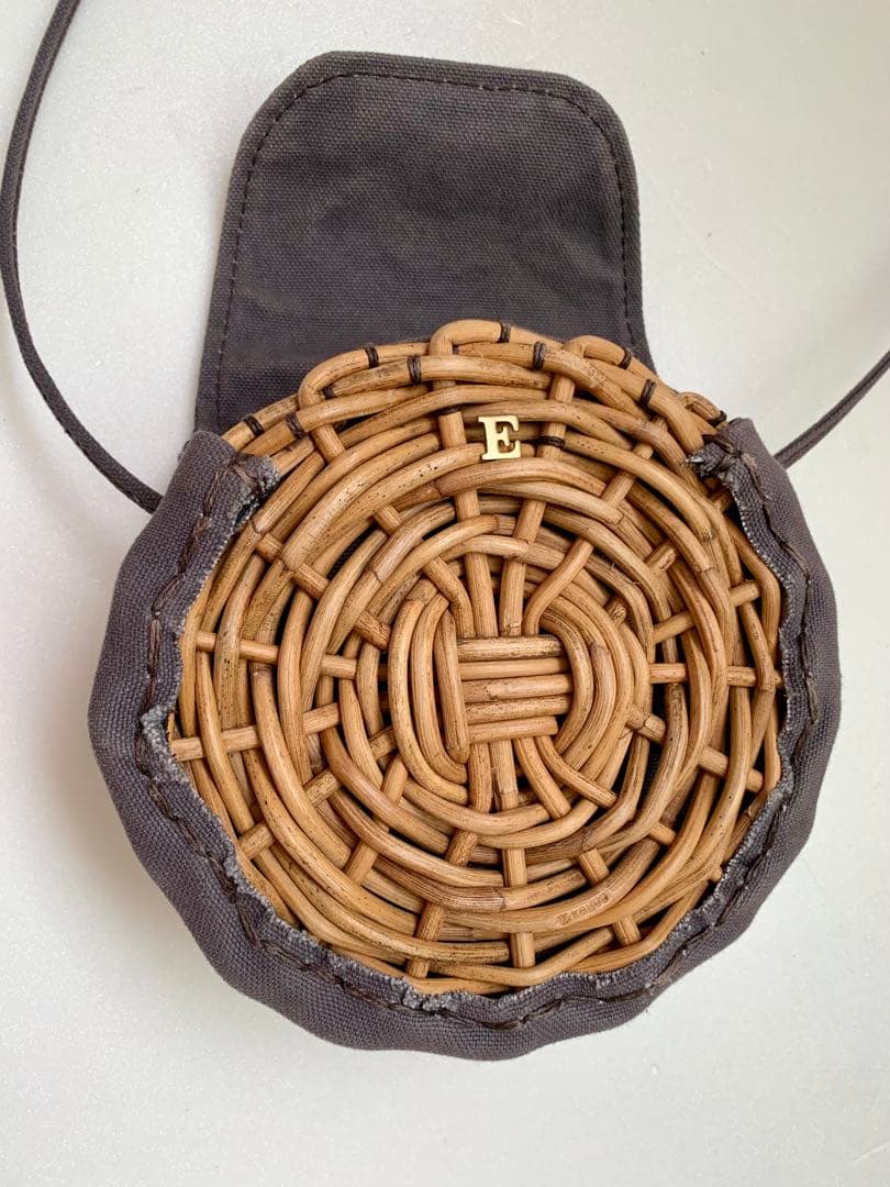 ebagosエバゴス ショルダーバッグ かごバッグ サークルポシェット