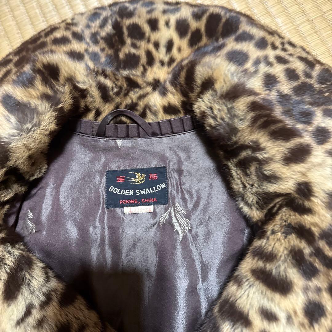 ヒョウ柄　ファーコート