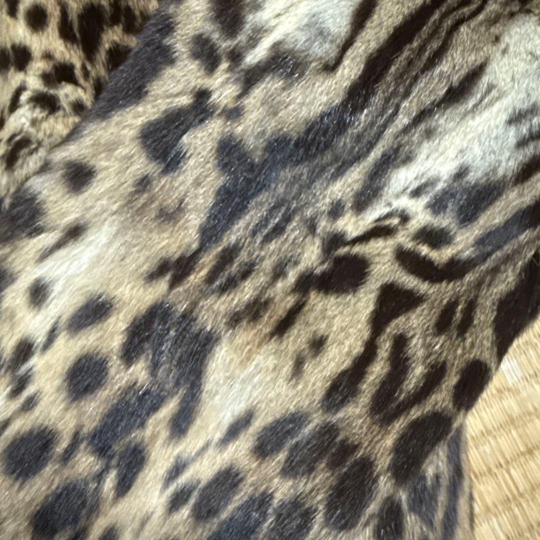 ヒョウ柄　ファーコート
