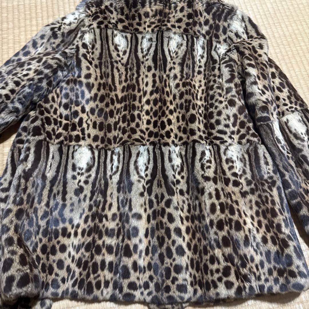 ヒョウ柄　ファーコート