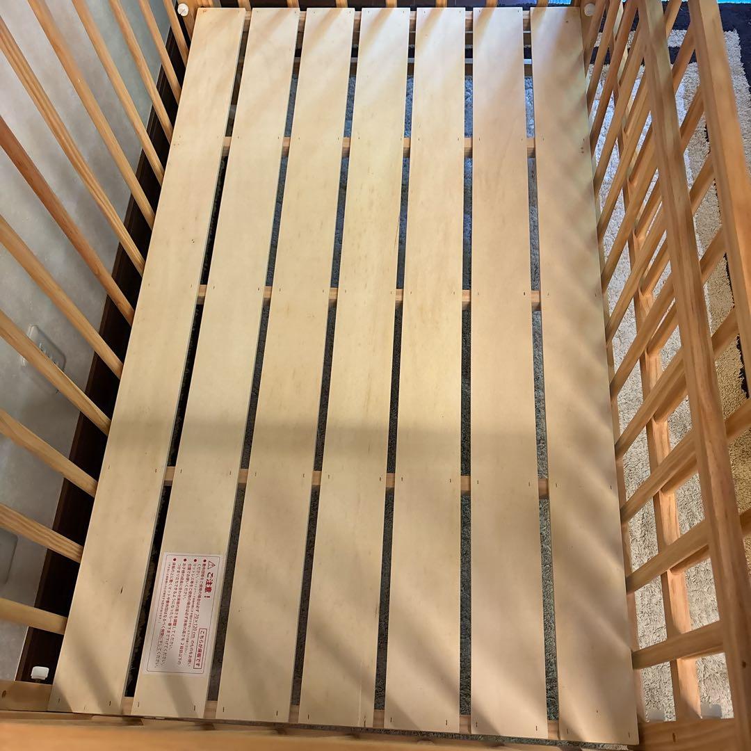美品✨大和屋 キホンベビーベッド 説明書付属品あり ナチュラル 関東追加送料なし