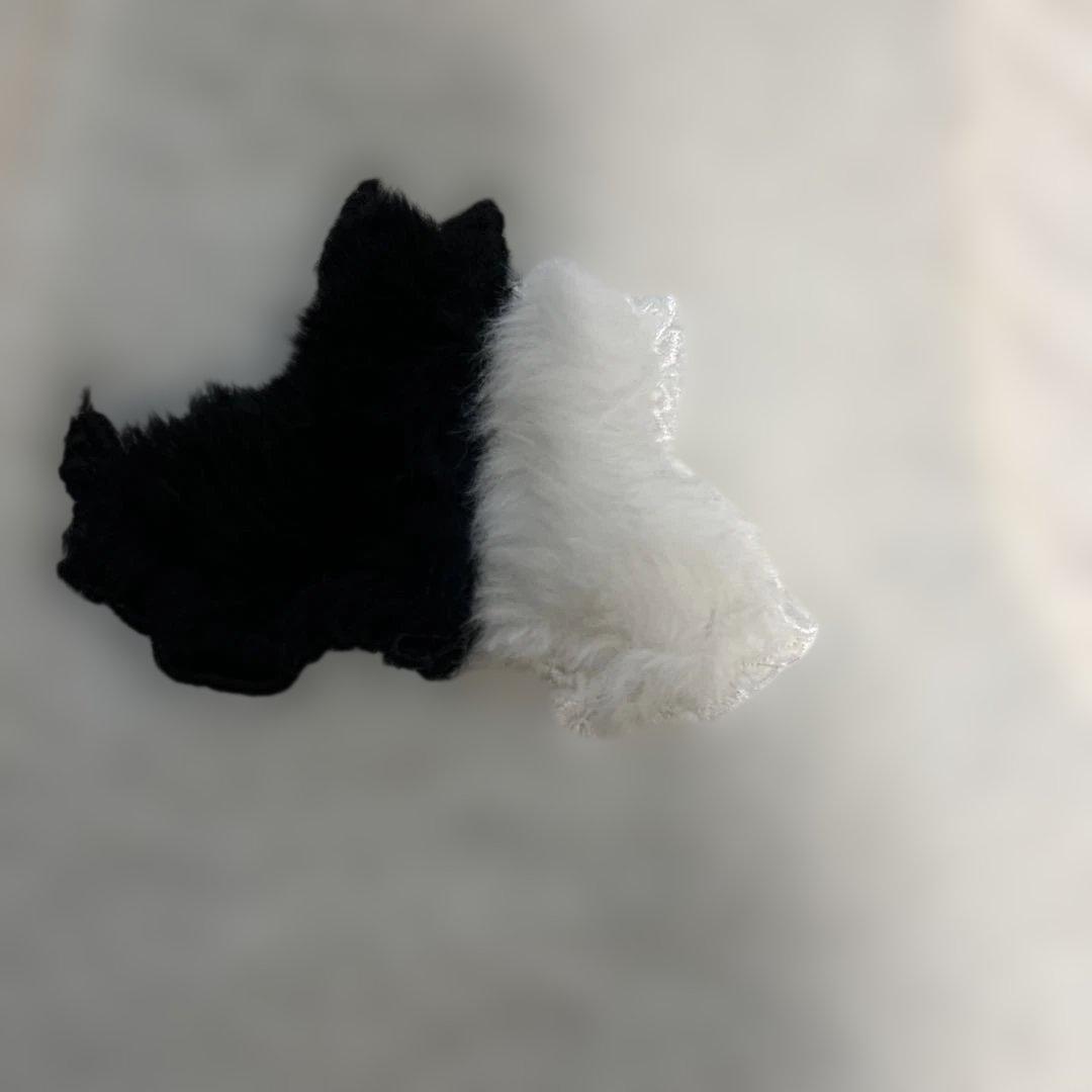 Black&White アイボリー フリース ジャケット レディース