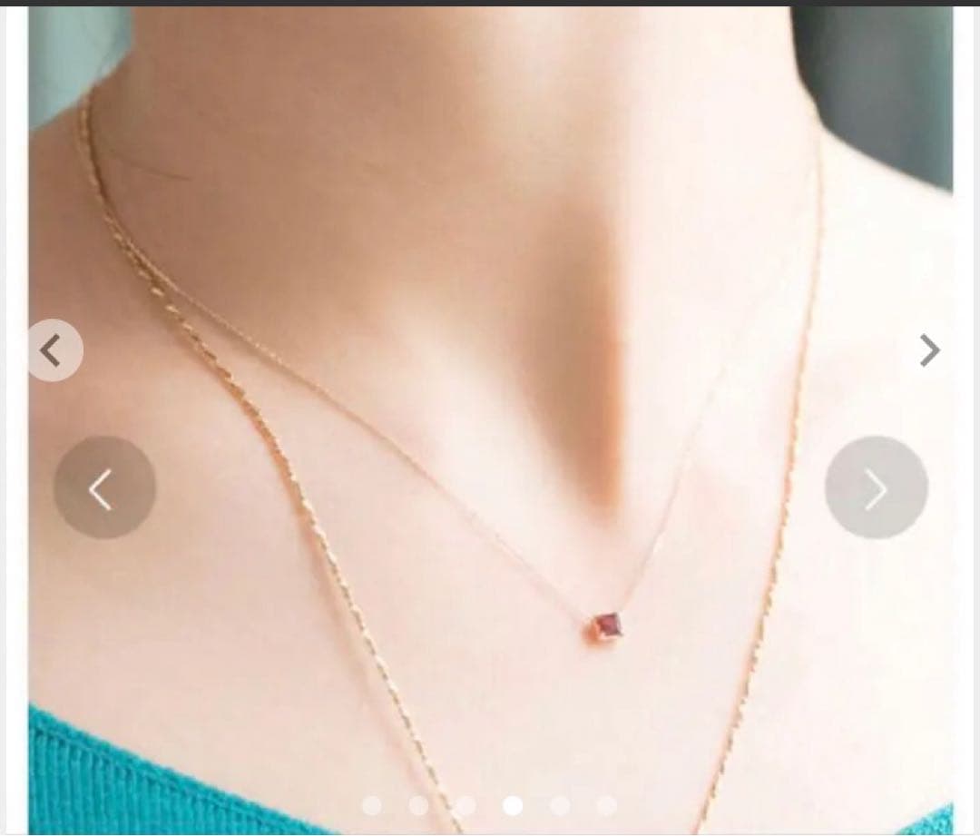 【お値下げ中】JUPITER facet ルビーK10 ネックレス