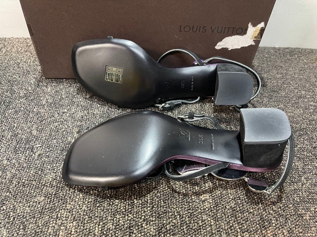 Louis Vuitton ビジューサンダル 36.5 パープル 未使用