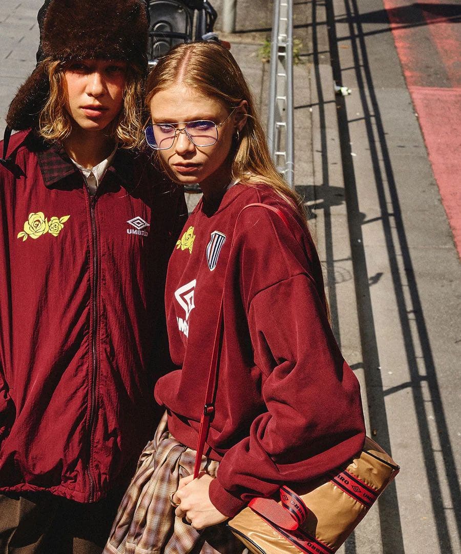 UMBRO × ROSE BUD/NYLON PUFFER JACKET