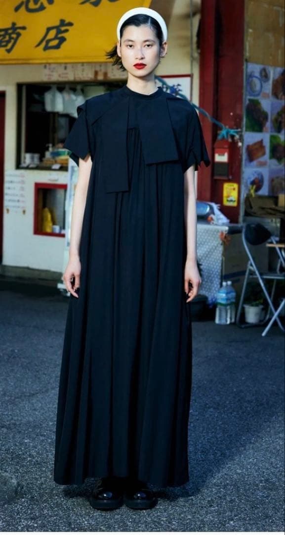 ✿　エンフォルド　2024ss　A-LINE HIDDEN ARM DRESS