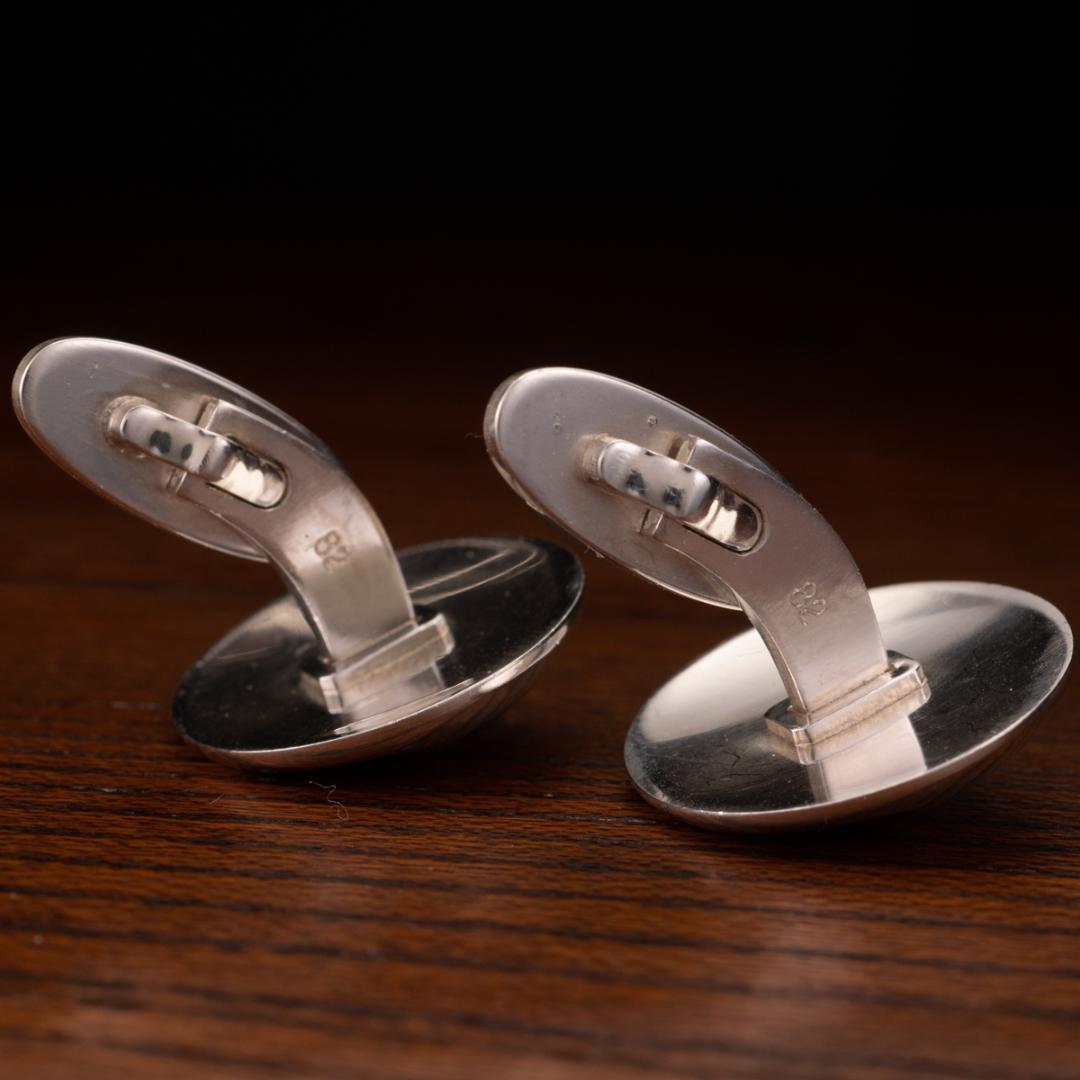 【欧州王室と皇室のお墨付】箱取説有 ジョージジェンセン カフリンクス 作品名82