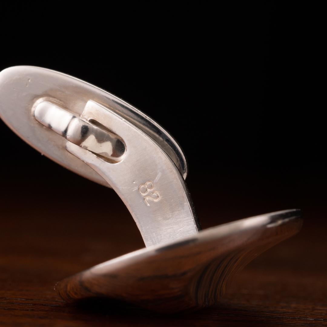 【欧州王室と皇室のお墨付】箱取説有 ジョージジェンセン カフリンクス 作品名82