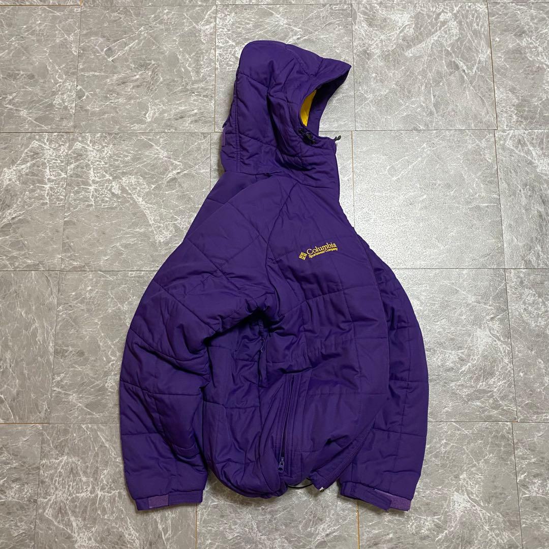 00s Columbia 短丈 hooded puffer jacket y2k