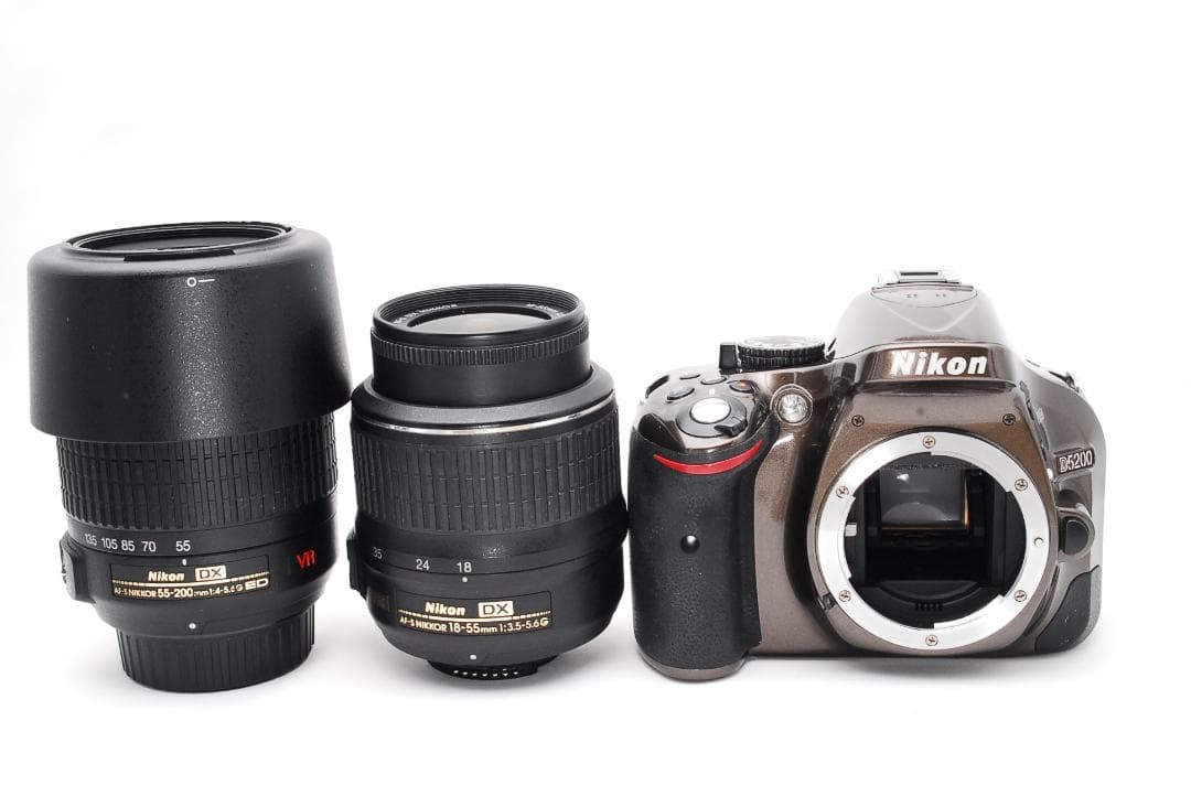Nikon D5200 ✨️ Wレンズ 一眼レフ ブロンズカラー S数5164枚