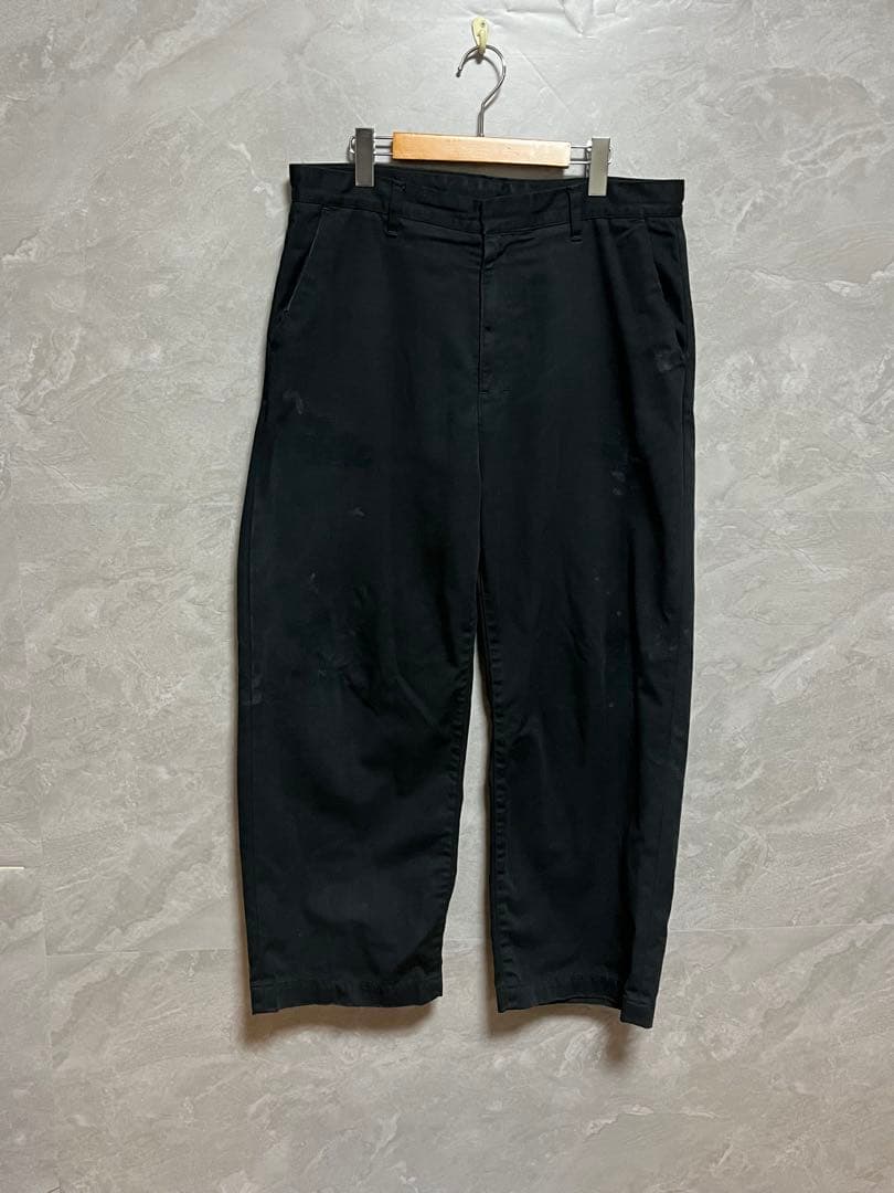 ANCELLM WISM 別注 WIDE CHINO PANTS ブラック
