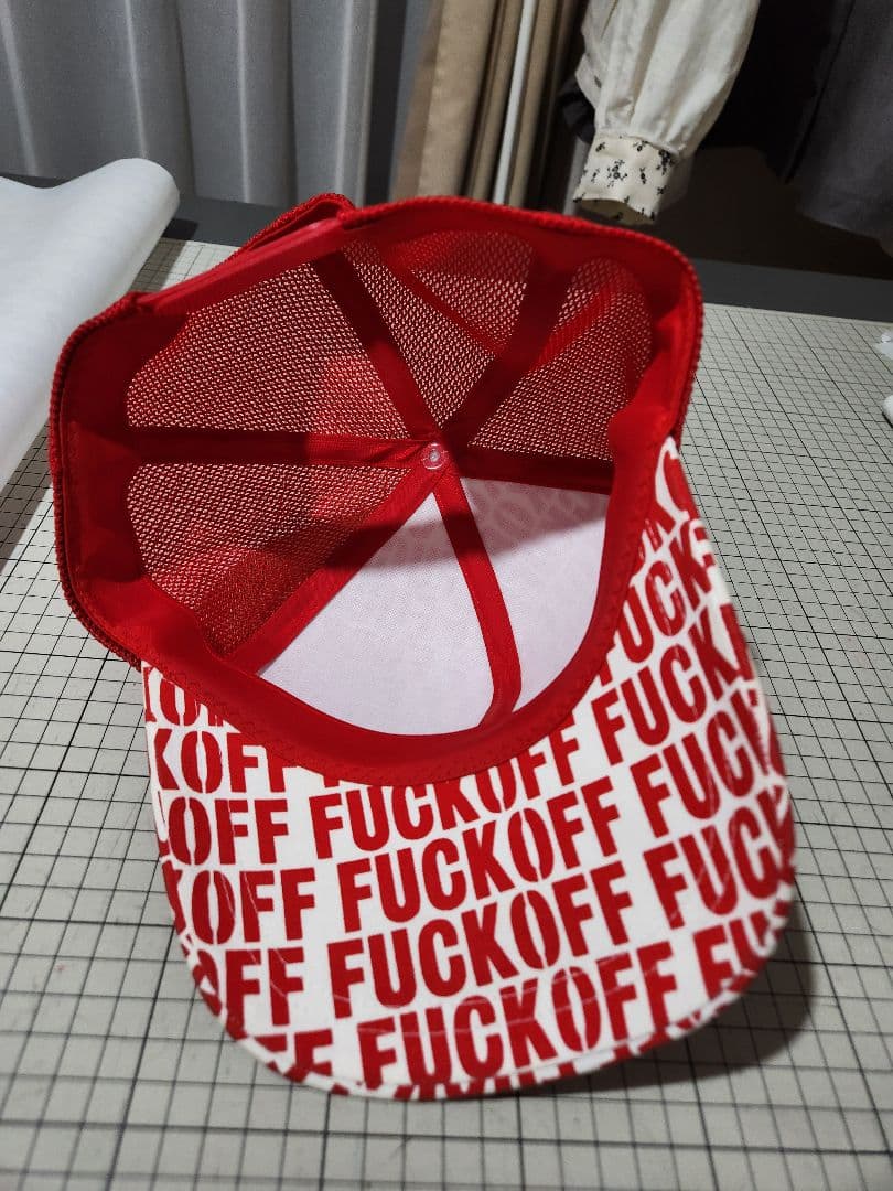 【値下げ！】M.W.O.B.H.M. FUCK OFFキャップ&スタッズセット！