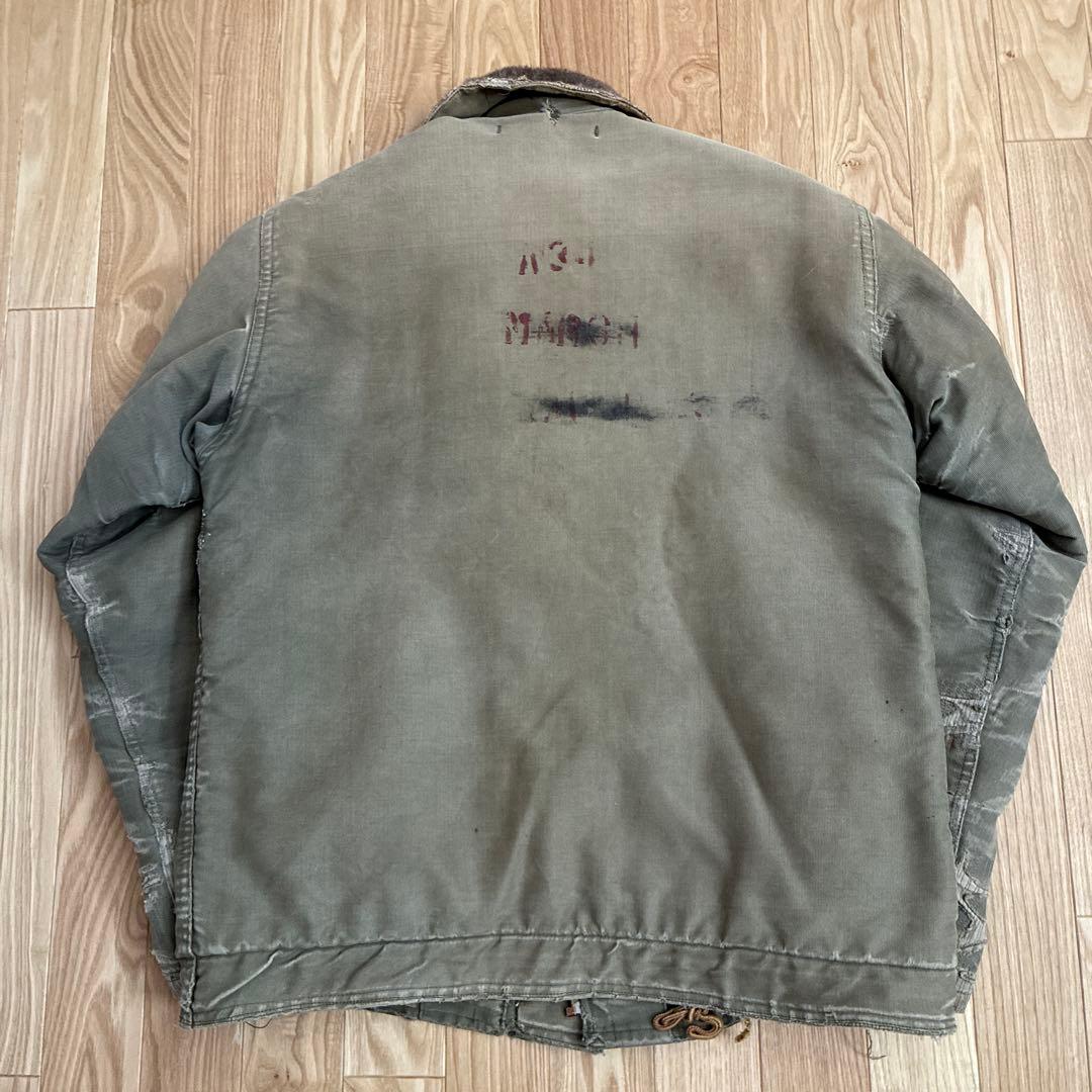 N1 40s デッキジャケット ヴィンテージ 米軍実物 ステンシル USN