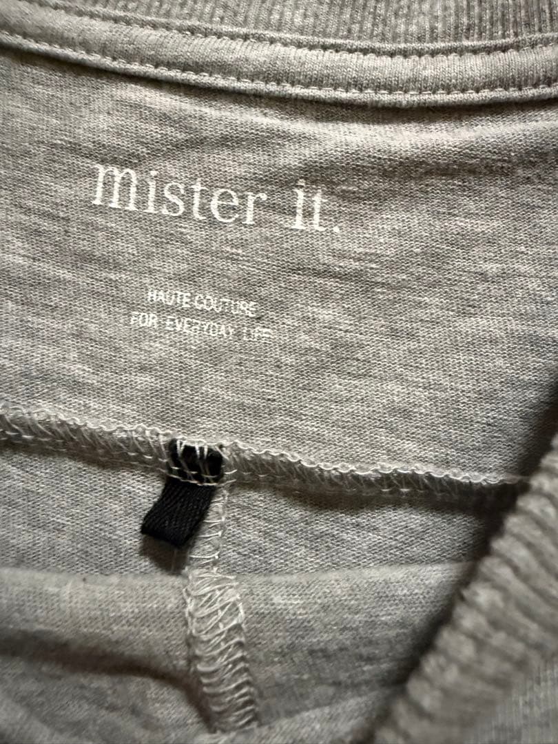 美品ミスターイットグレーkellytbdressロングTシャツ グレー36