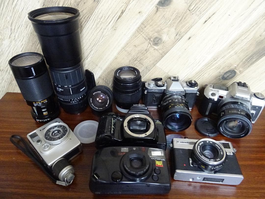 d*7様 天016 カメラ 6点 まとめ売り キャノン ミノルタ オリンパス F