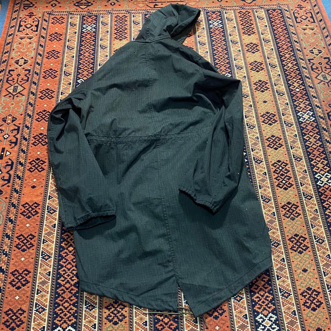アメリカ軍 ナイトデザートカモパーカー　黒染め ブラックダイ　フィッシュテール