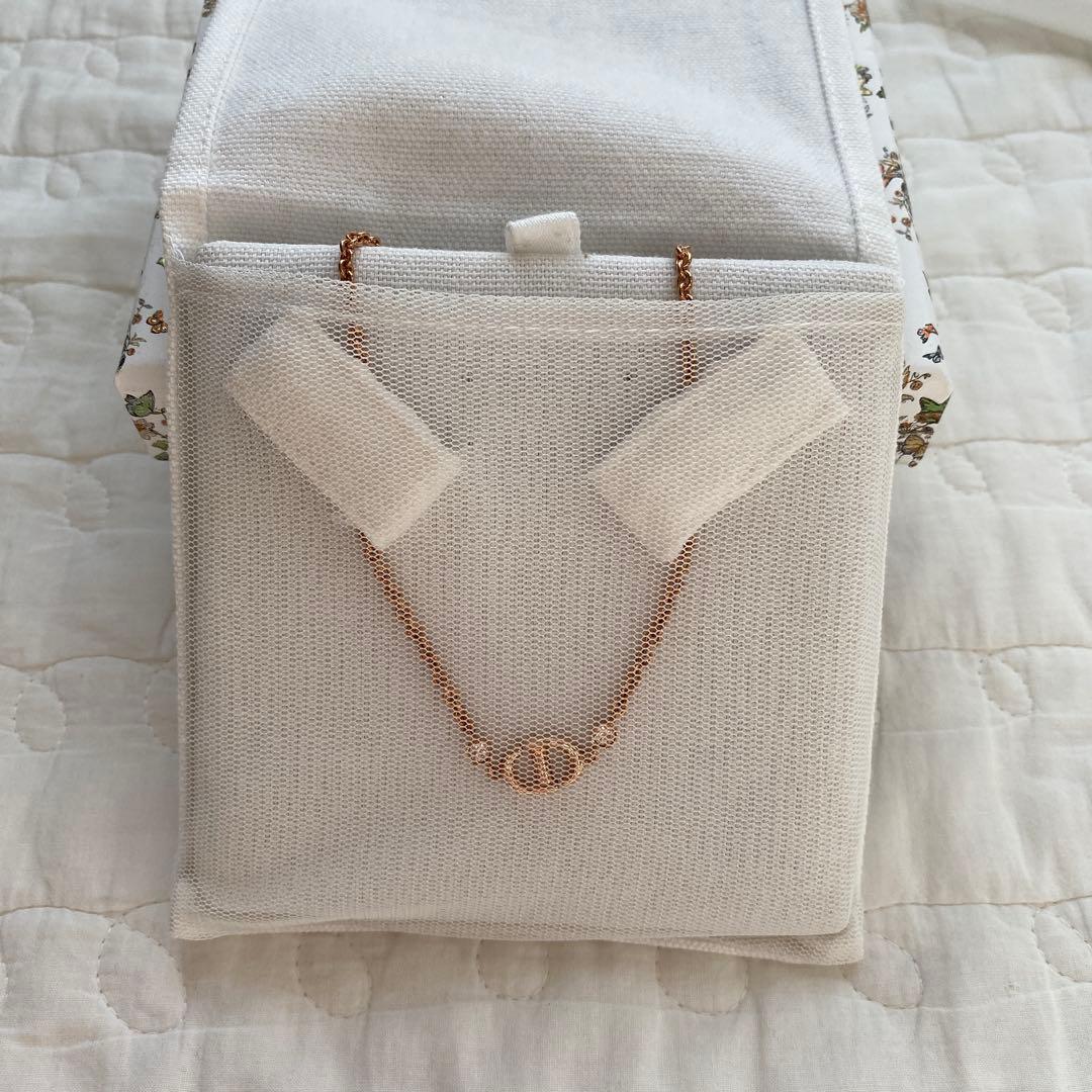 【ディオール】DIOR ホリデー限定　ネックレス NAVY ピンクゴールド