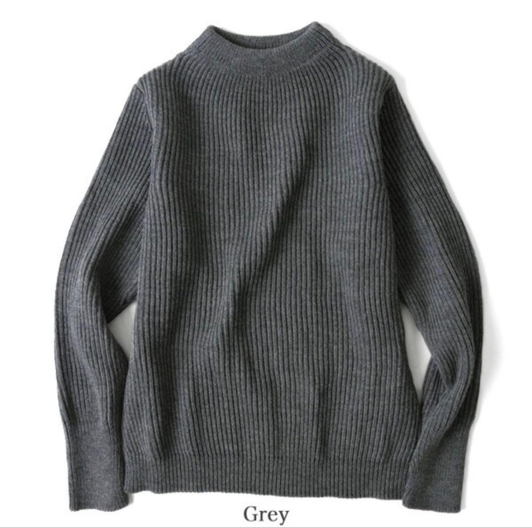 アンデルセンアンデルセン 5G クルーネックニット グレー L