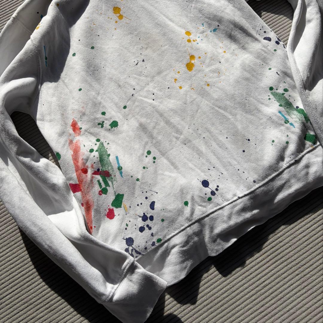 ポロベア　ポロラルフローレン ペインティングパーカー ホワイト