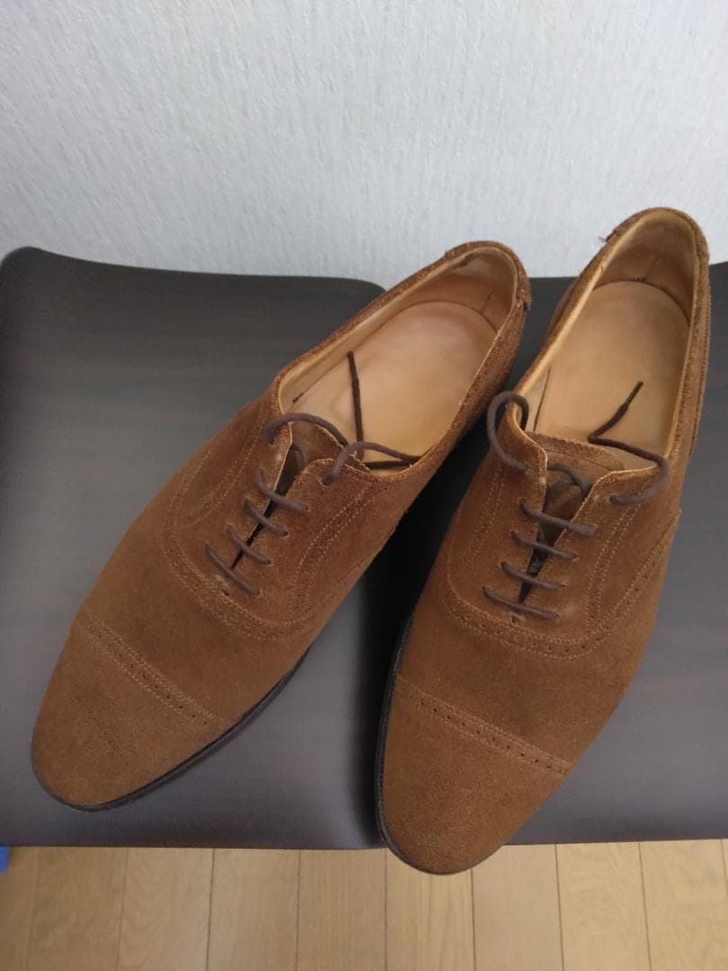 クマ吉さん専用【UK8.5】クロケット＆ジョーンズ　スエードブローグ