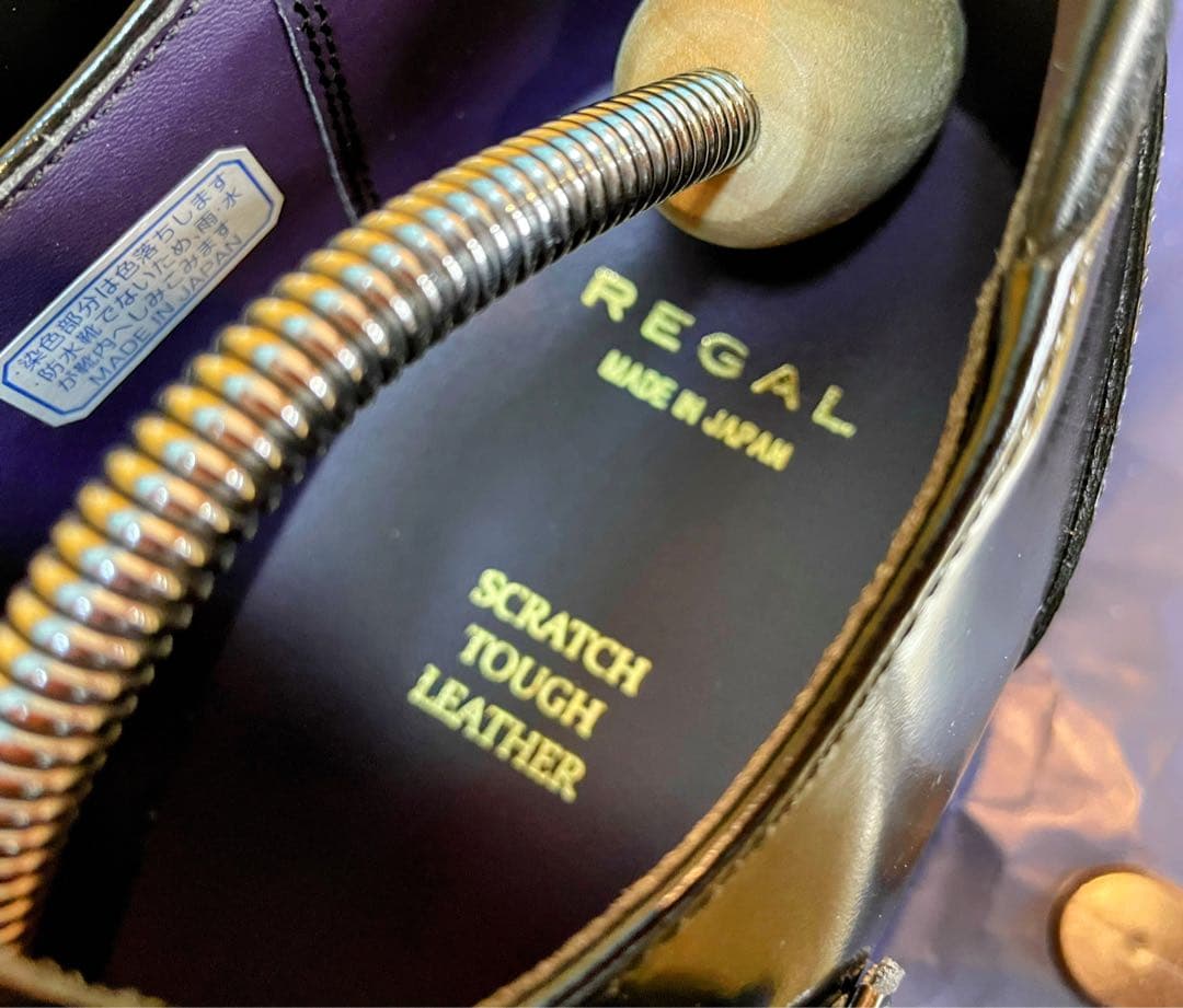 新品最終値下リーガルシューズダブルモンクストラップ靴本革スクラッチタフレザー26