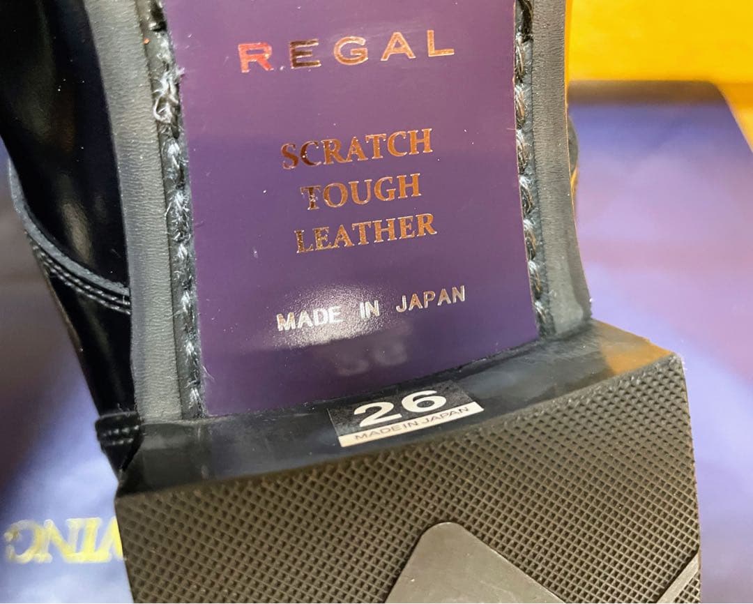 新品最終値下リーガルシューズダブルモンクストラップ靴本革スクラッチタフレザー26