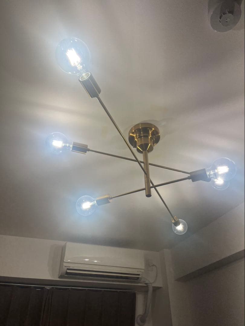 【unico】Astre 人気の別注カラーゴールド シーリングライト 美品