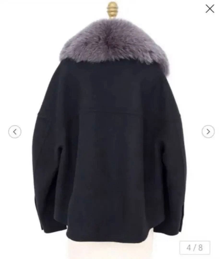 新品未使用 Drawer ウールケヌキファーカラー ジャケット コート 38