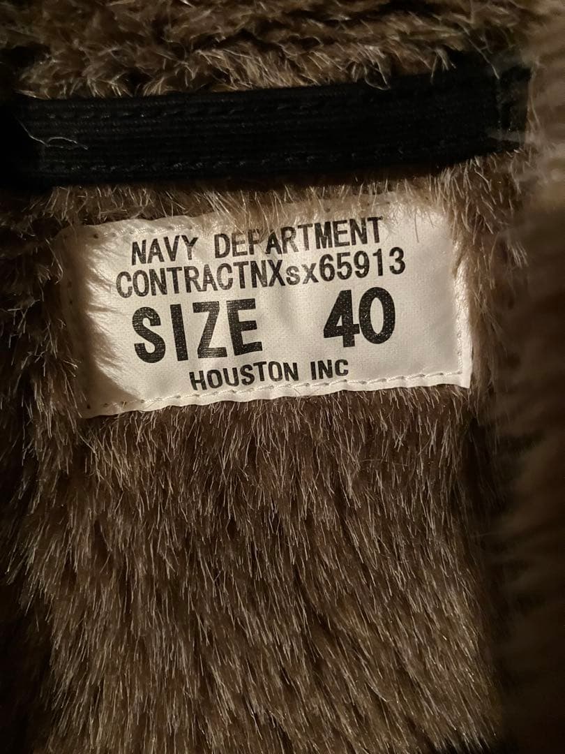 ヒューストン　N-1　デッキジャケット　タイトモデル　5N-1X　裏ステンシル