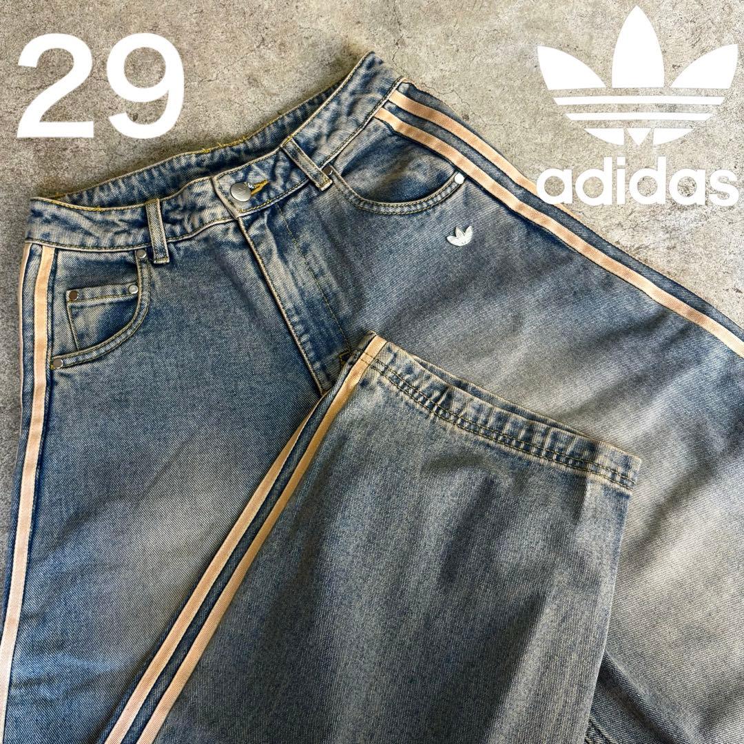 新品⭐️adidas ワッフルトラックジャケットXL & デニムパンツ29 セット