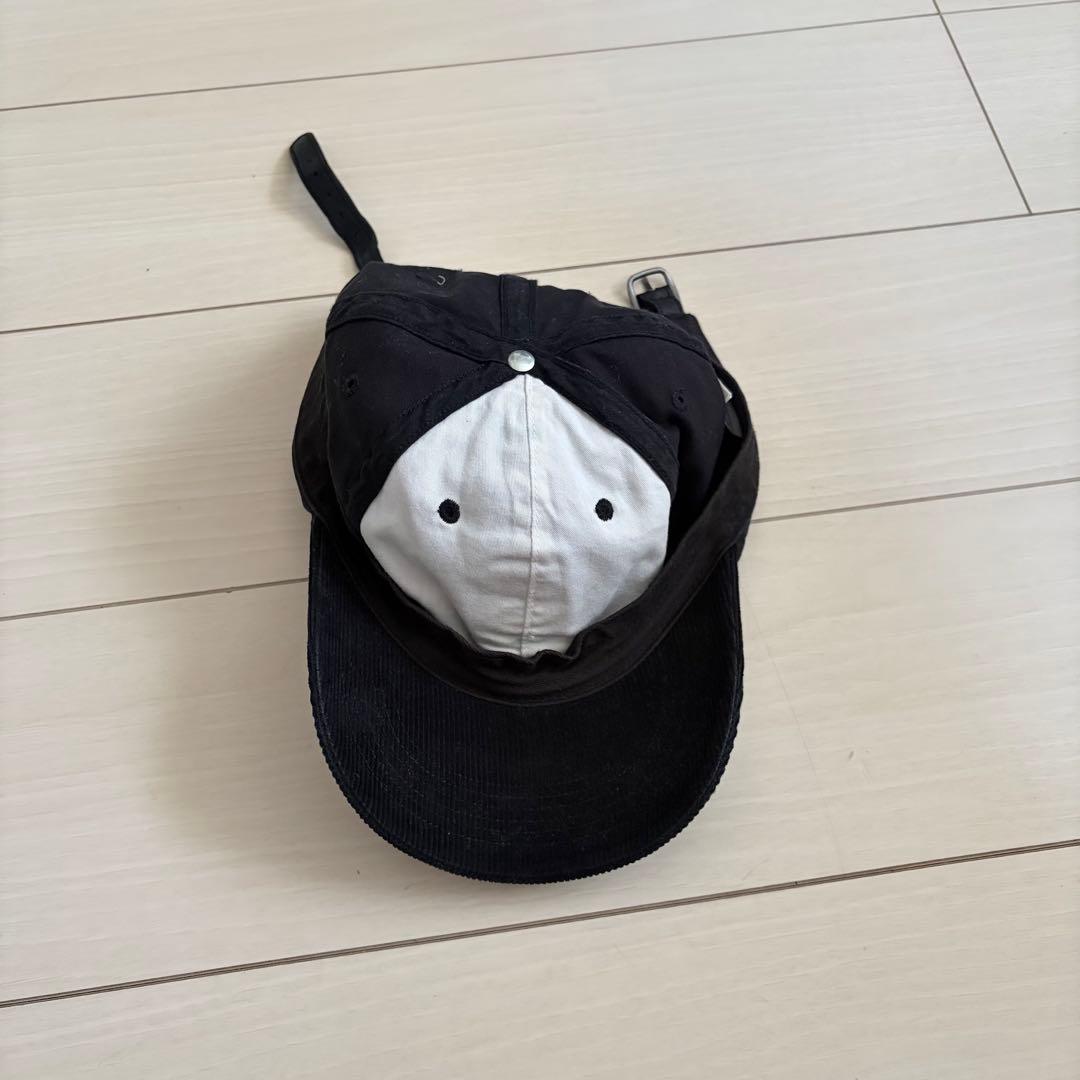 《美品》supreme キャップ　黒　2-Tone S Logo 6-Panel