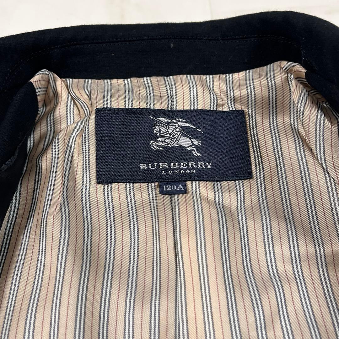 バーバリー フォーマルスーツ 120 卒園式 入学式 ブラック セレモニー 黒