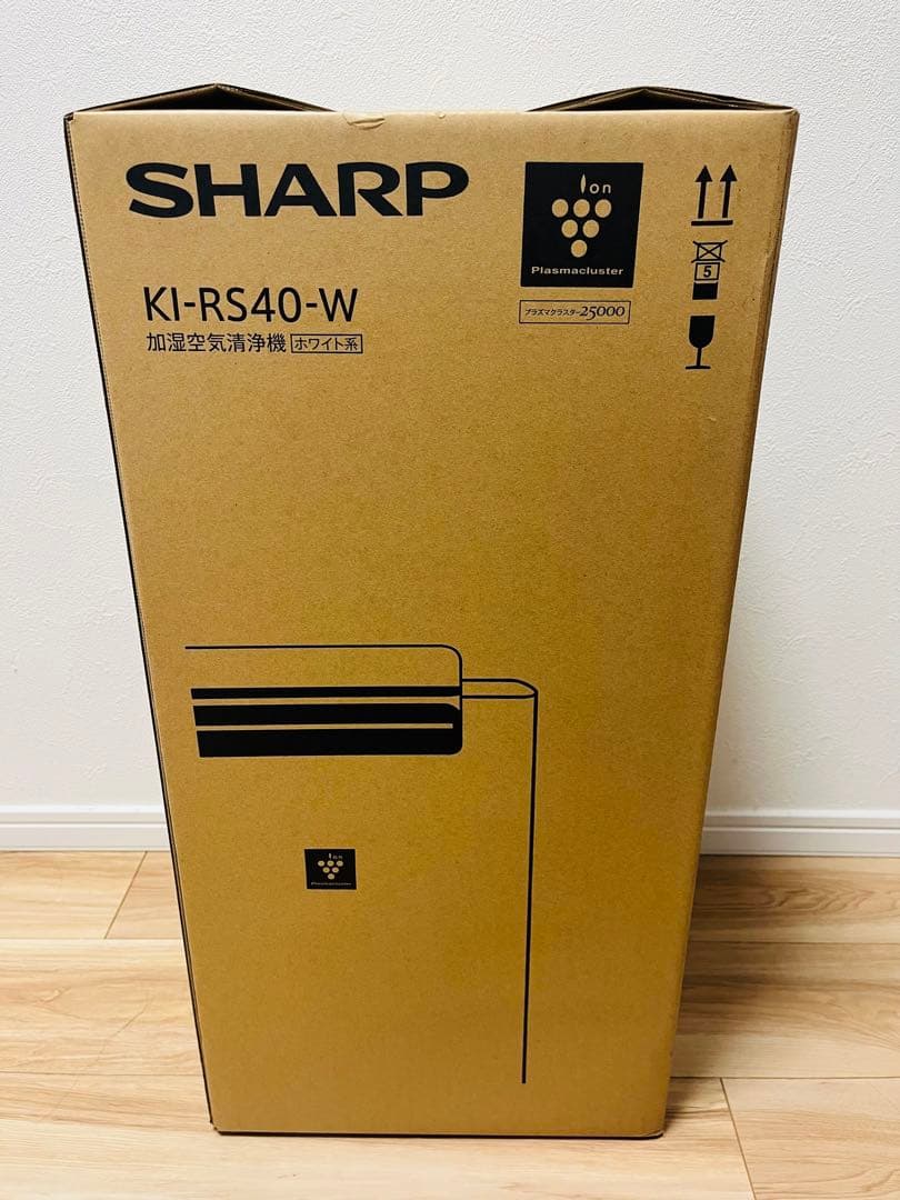 シャープ 加湿空気清浄機 KI-RS40-W プラズマクラスター25000
