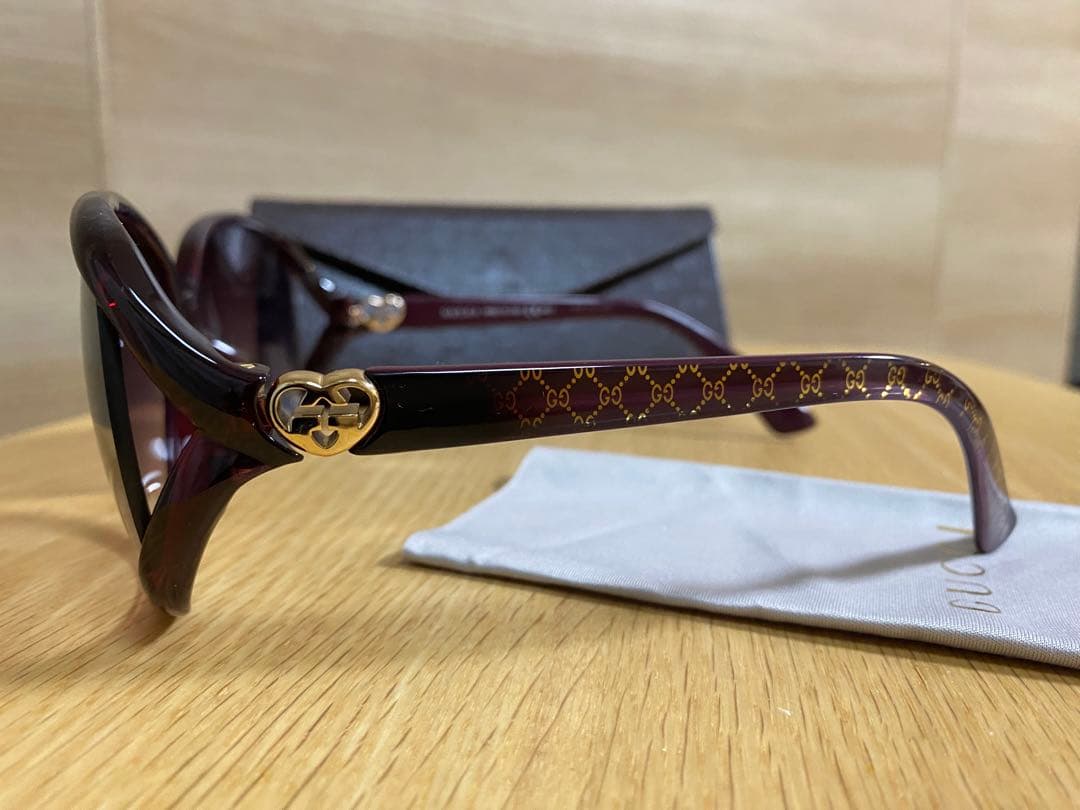 GUCCI パープル サングラス ケース付き