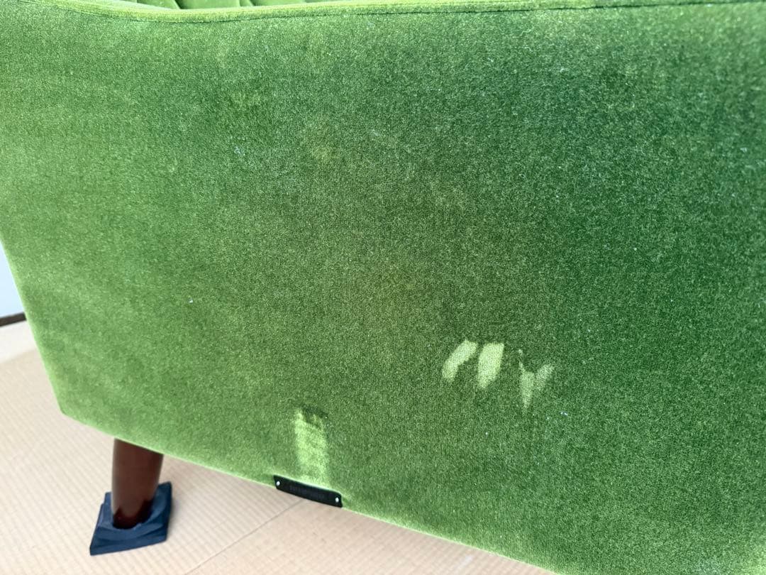 カリモク 60 ロビーチェア3シータ モケットグリーン