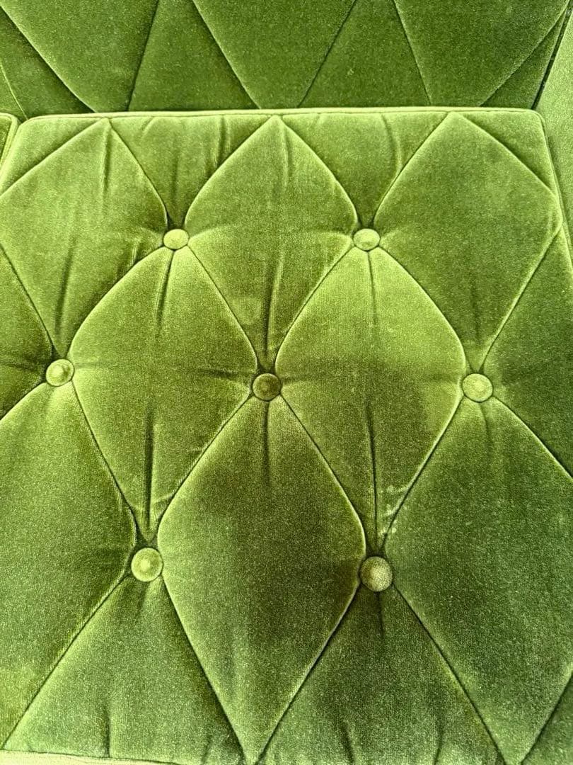 カリモク 60 ロビーチェア3シータ モケットグリーン