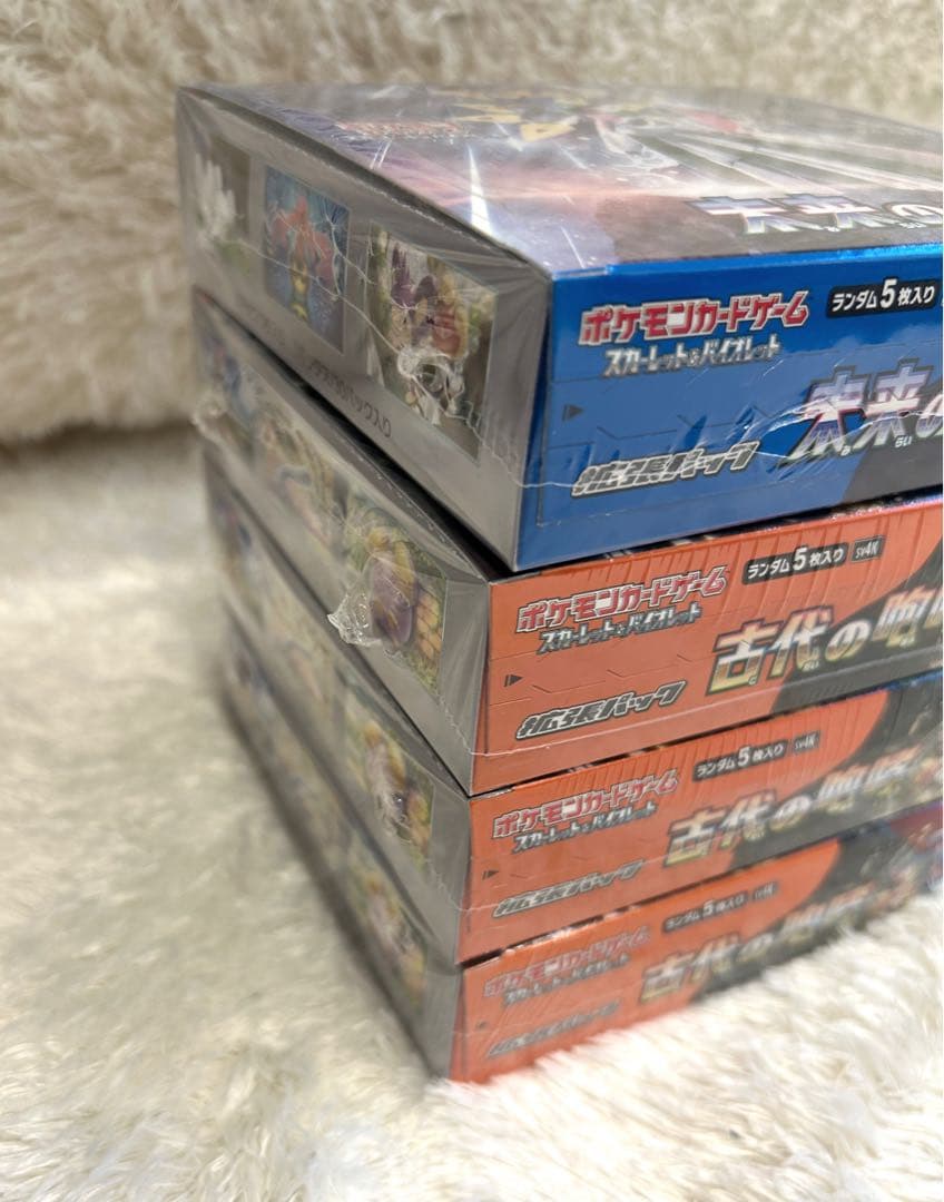 【シュリンク付き】古代の咆哮3BOX 未来の一閃1BOX 4箱 未開封品