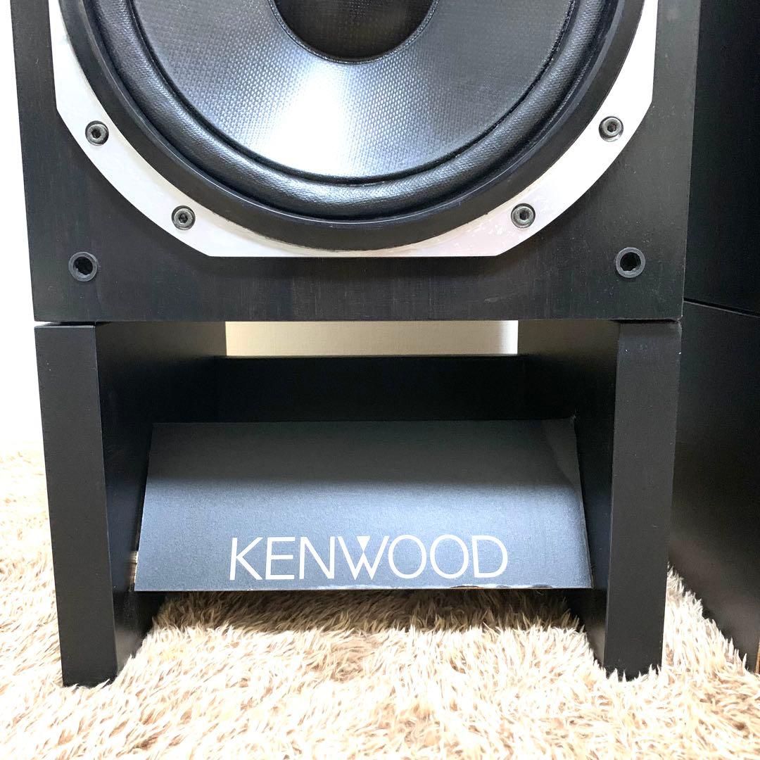 送料無料 KENWOOD LS-880A 純正スタンド付 3WAYスピーカーペア