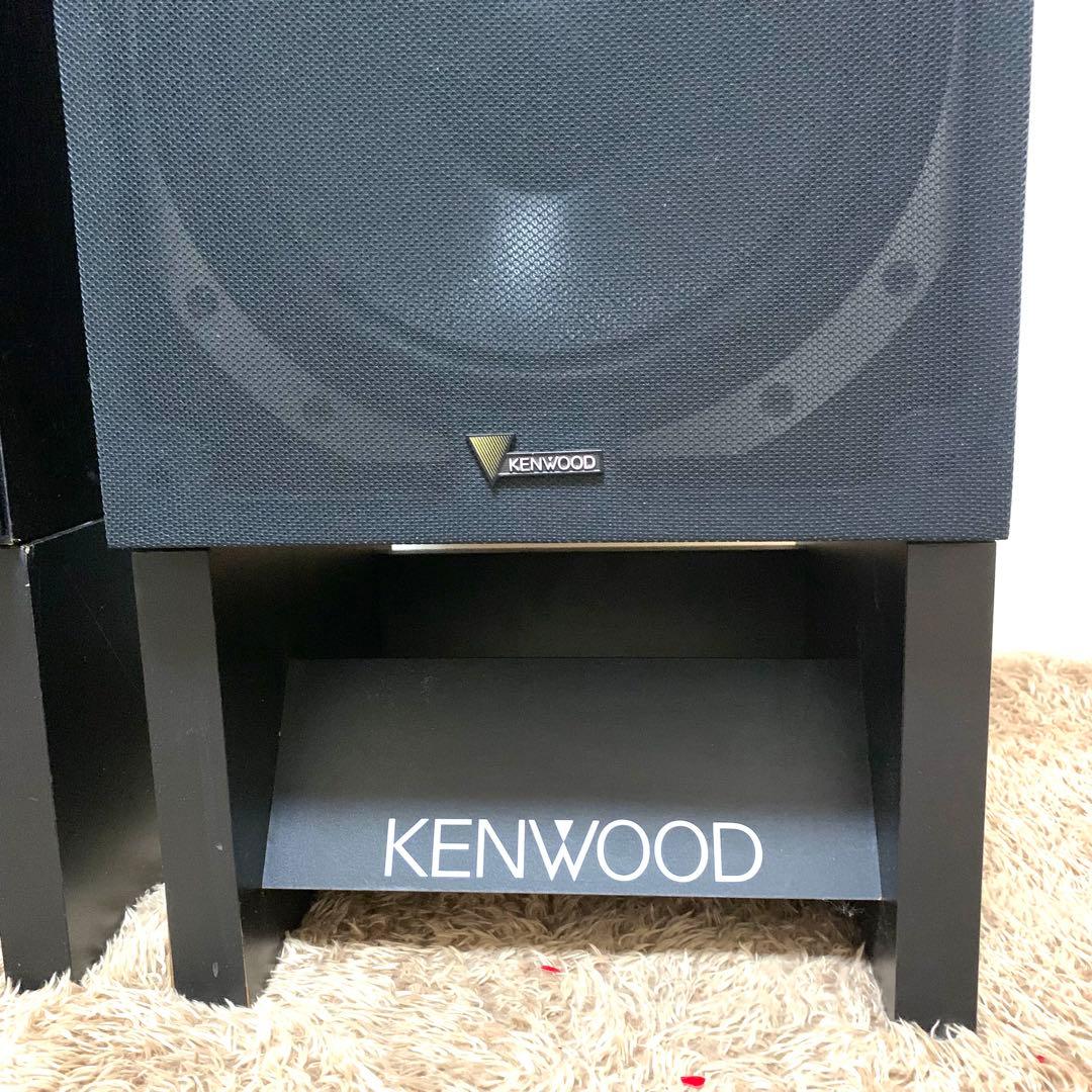 送料無料 KENWOOD LS-880A 純正スタンド付 3WAYスピーカーペア