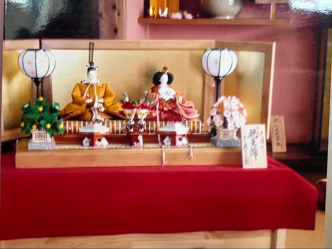 Hirofumi.i久月　雛人形セット 赤と金の衣装