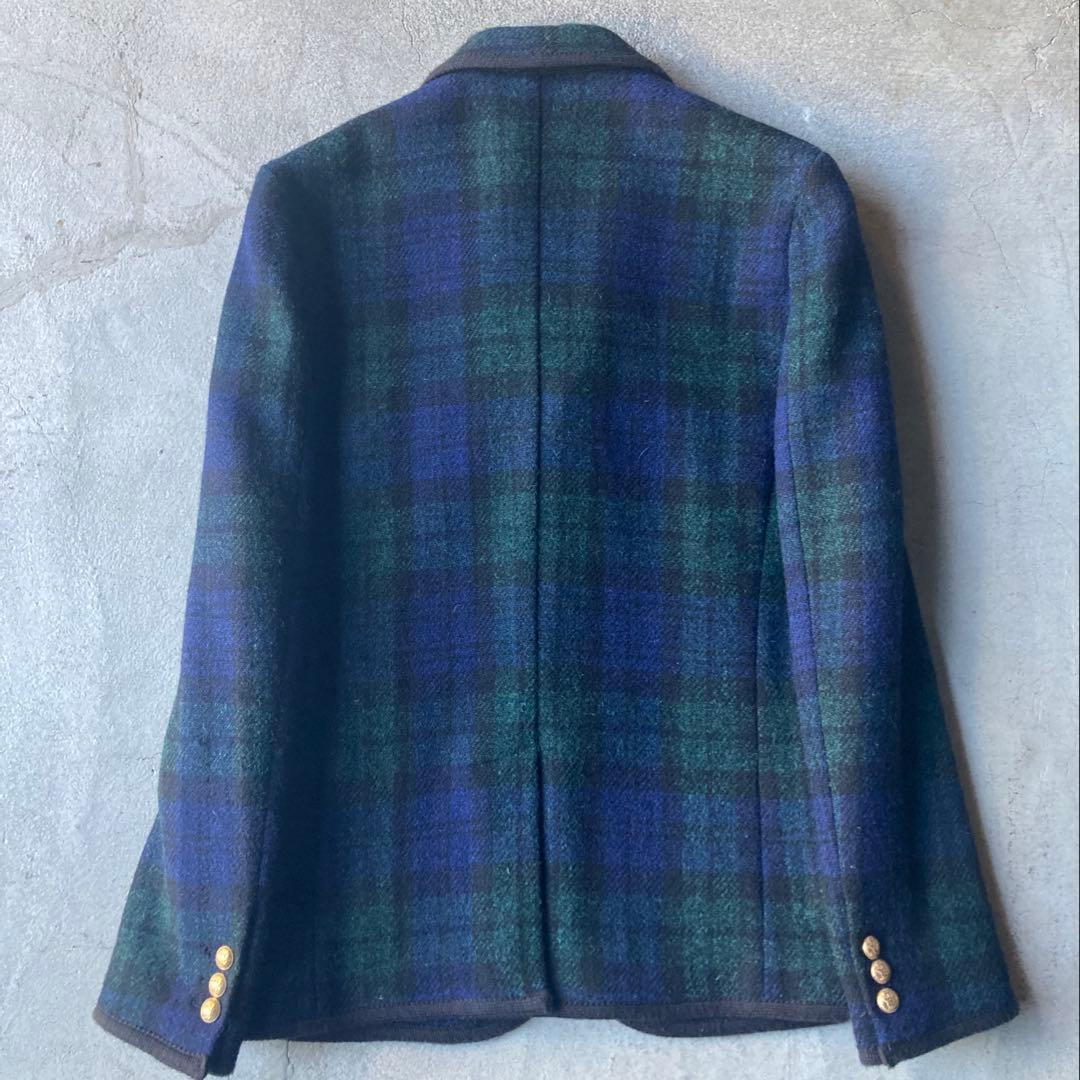 【美品】GOLDEN  チェックテーラードジャケット イタリア製 S
