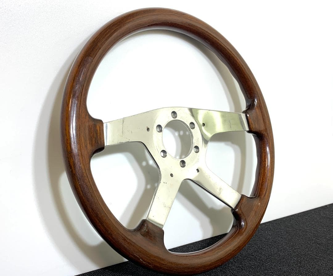 モモ ウッド ステアリング 4スポーク 36パイ 90年製 希少モデル 当時物