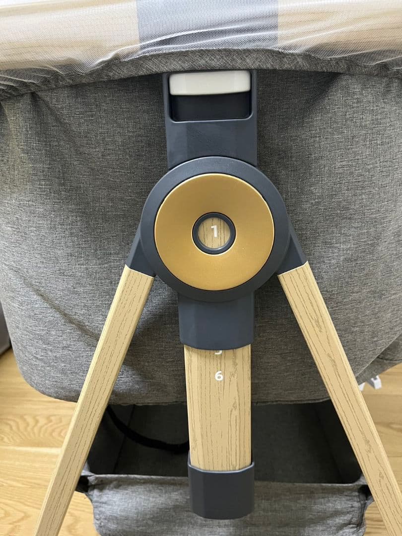 【PYKさん専用】説明書付き　HZDMJ ベビーベッド　グレー