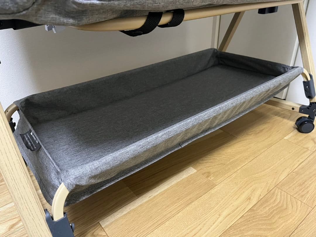 【PYKさん専用】説明書付き　HZDMJ ベビーベッド　グレー