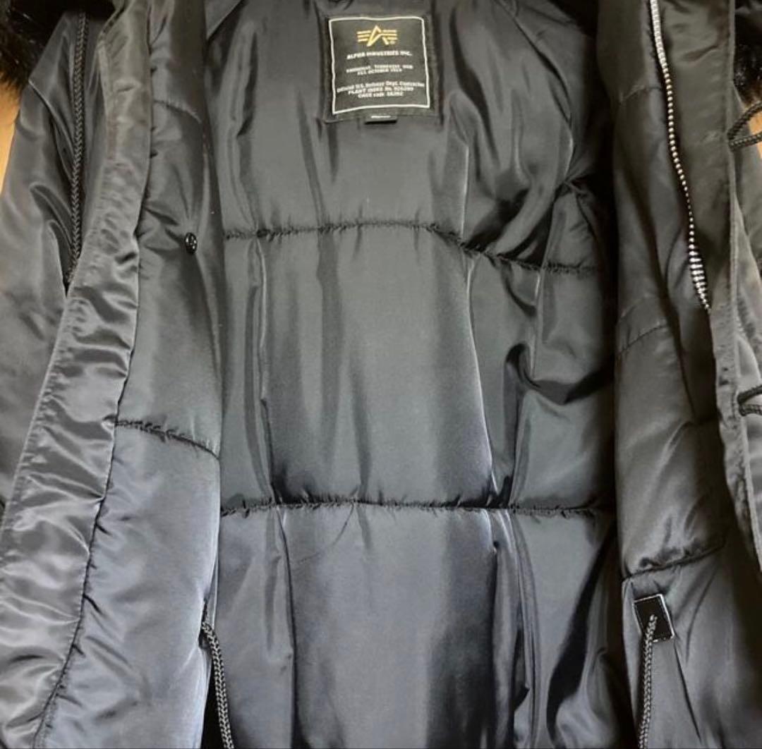 【美品】オールブラック ALPHA アルファ N-3B タイトフィット