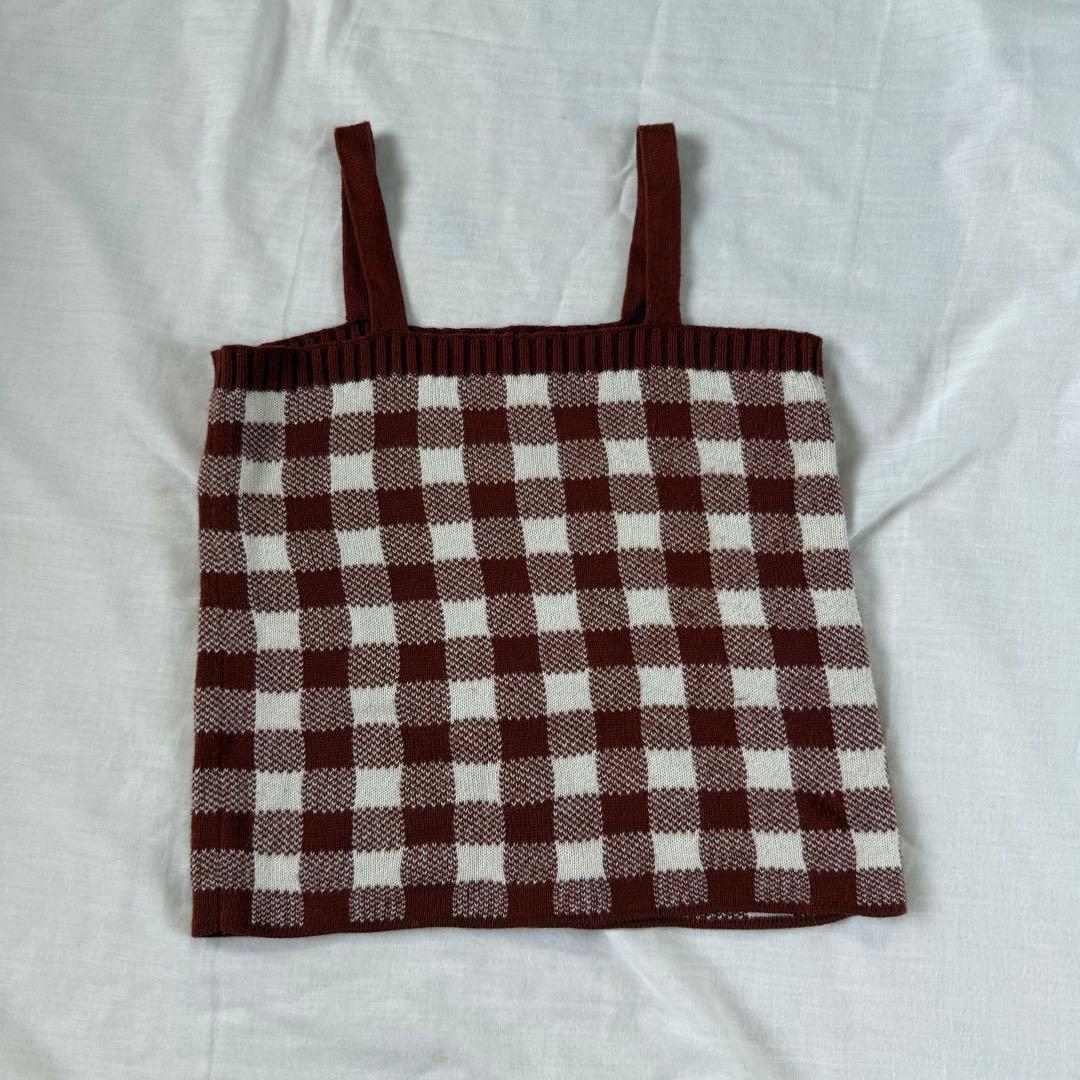 misha&puff ギンガム　セットアップ 5y